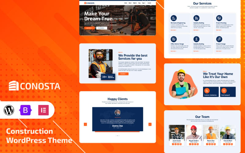 Conosta - Construction WordPress Theme