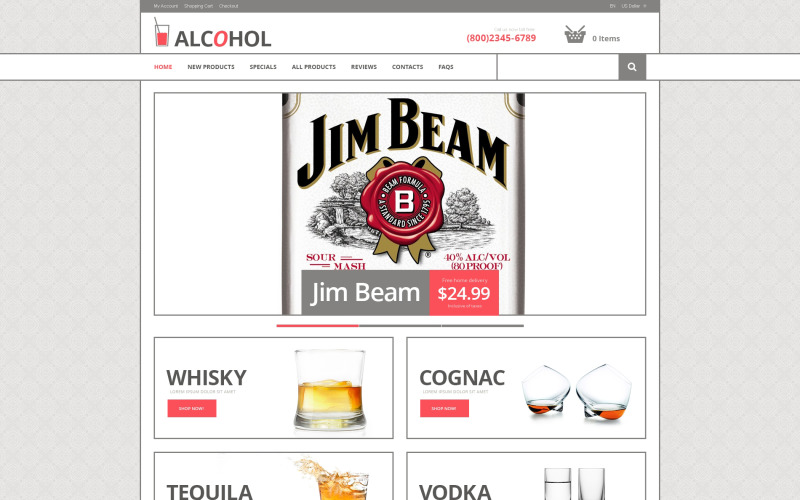 Food & Drink ZenCart Template