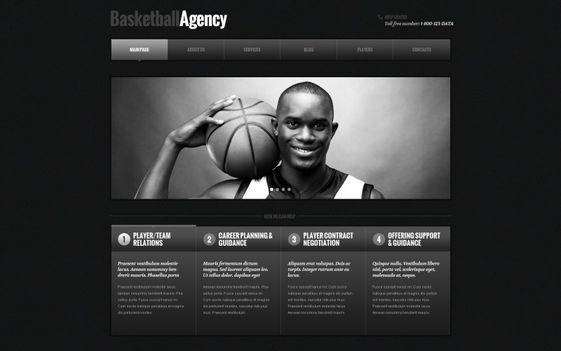 Basketresponsivt WordPress-tema