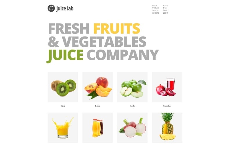 果汁商业Joomla模板