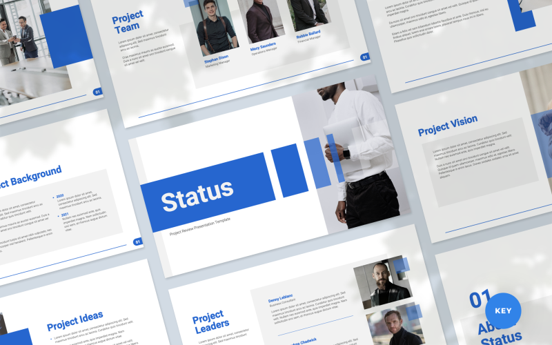 Status - Project Review Keynote Template