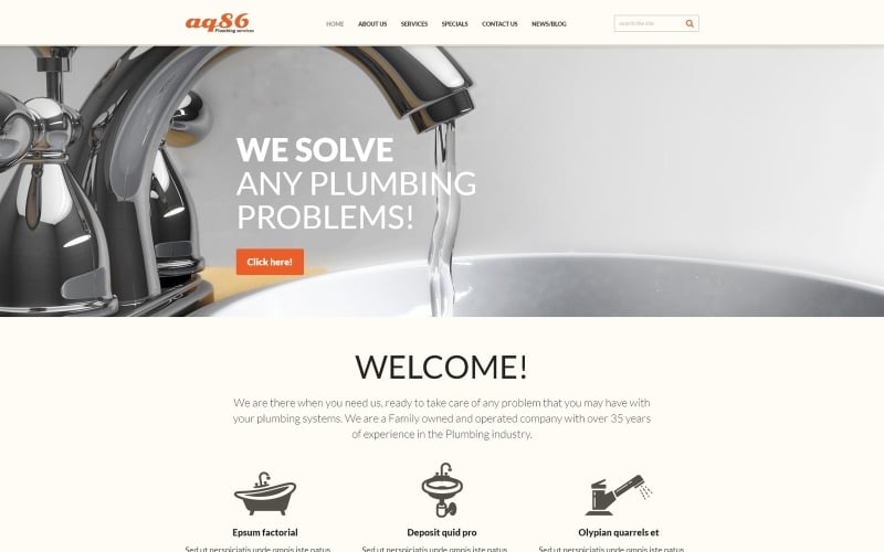 Hydrauliczny Responsive Szablon Joomla