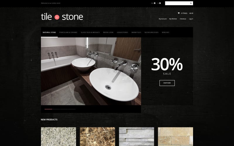 Tile  Stone Store 线上购物 Theme