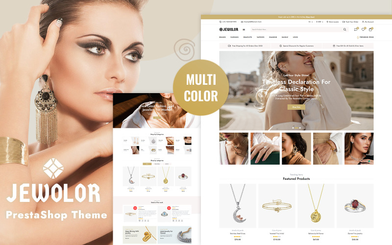 Jewolor - sklep z ręcznie robioną biżuterią Prestashop Theme