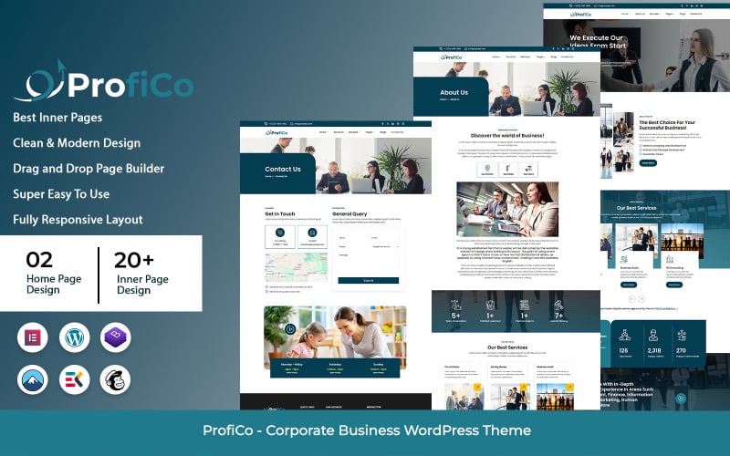 ProfiCo – WordPress-Theme für Unternehmen