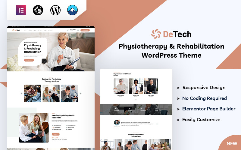 Detech - Psychologie téma WordPress