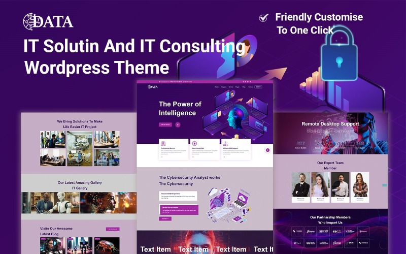 Tema de Wordpress sobre soluciones de TI, consultoría de TI e inteligencia de TI