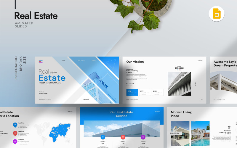 Awesome Real Estate Google Slide Template