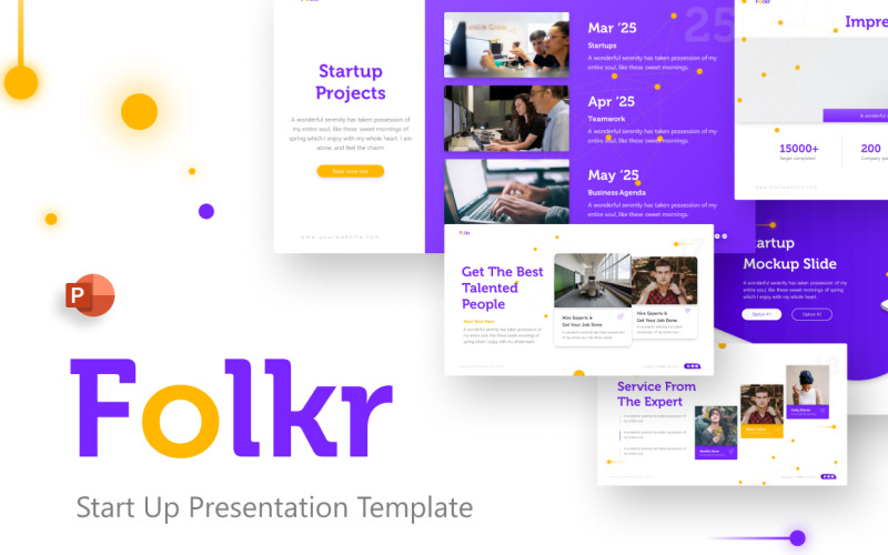 Folkr Creative Start Up PowerPoint-mall