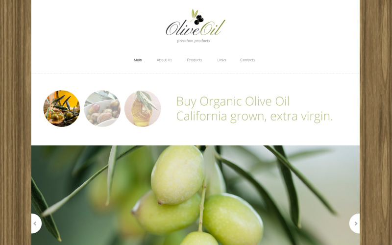 Drupal šablona společnosti Olive Oil Company