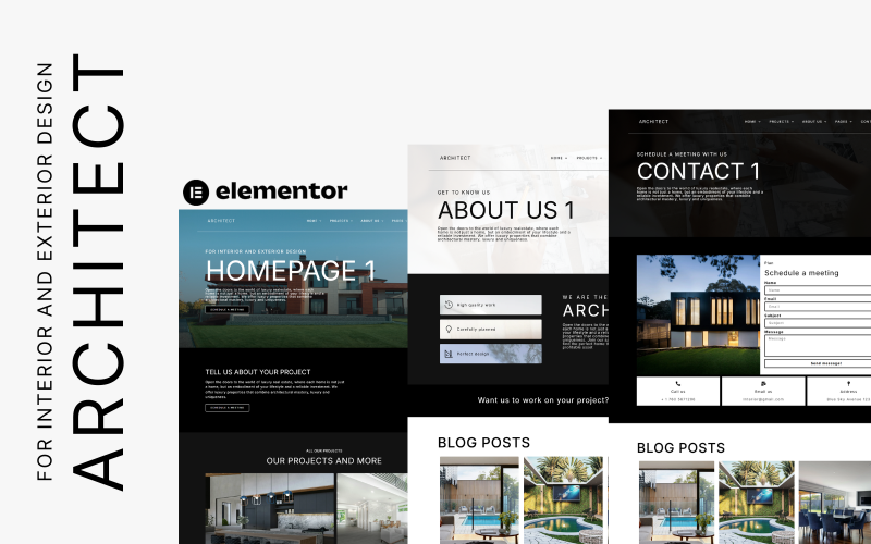 Architect – Interior And Exterior Design Elementor Template Kit