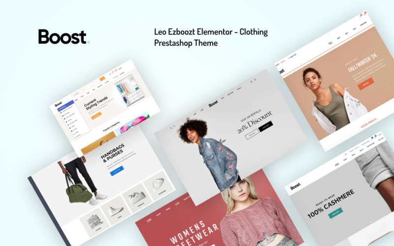 Leo Ezboozt Elementor – Prestashop-Theme für Kleidung