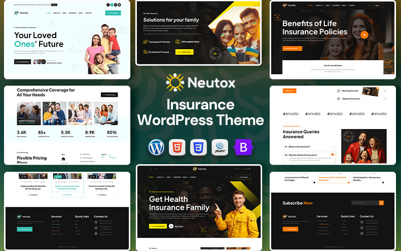 Nautox - Tema de WordPress para agencias de seguros