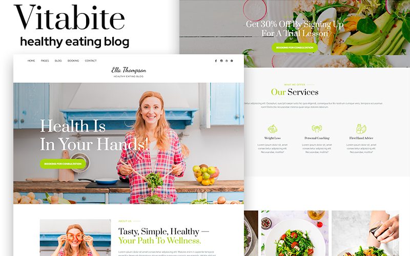 Vitabite - Healthy Food Blog, Personal Health Coach  WordPress