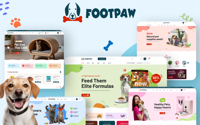 Ap FootPaw – Állateledel és állatgondozás Shopify téma