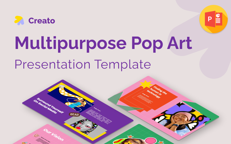 Creato- Multipurpose Pop Art PowerPoint Template