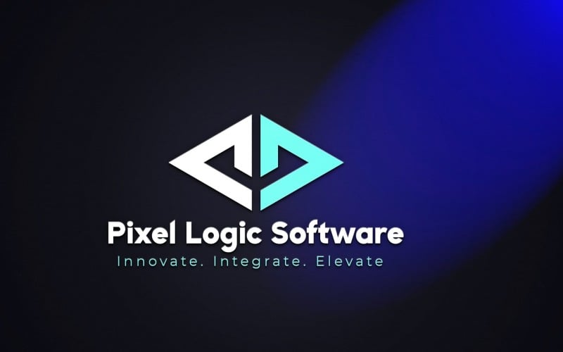 Pixel Logic Software logo Template