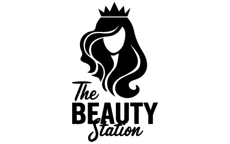 Um logotipo para ilustração de salão de beleza feminino