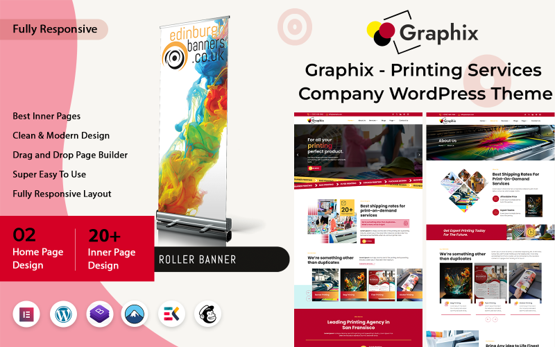 Graphix - тема WordPress компанії поліграфічних послуг