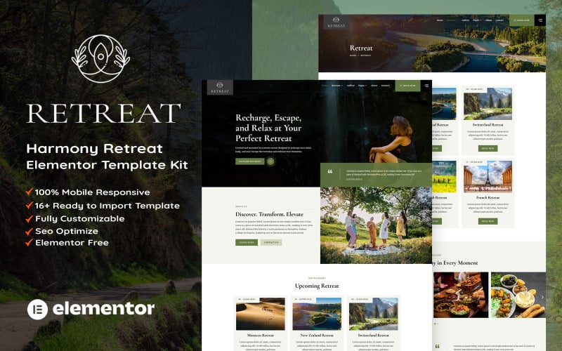 Retreat - Harmony Retreat Elementor Kit