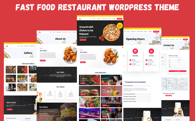 Fast Food Restaurant Elementor WordPress Theme