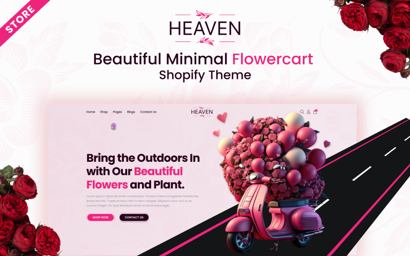 Heaven - Bukiet kwiatów i prezent butikowy Motyw Shopify