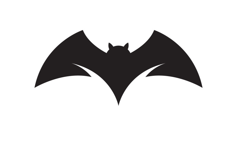 Dark Bat vector icon template illustration design v.9