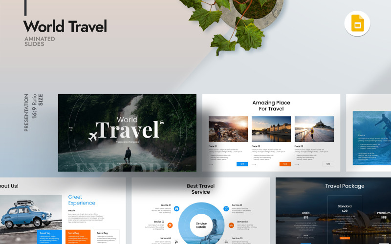 World Travel Google Slide Template