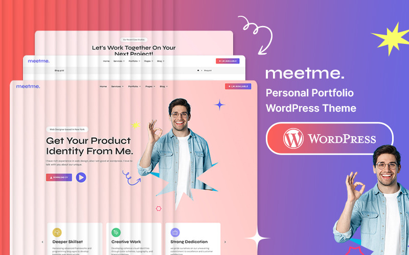 MeetMe - Kişisel Portföy Wordpress Teması