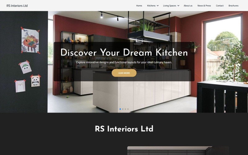 RS Interiors | HTML-Website-Vorlage für Küchendesigner