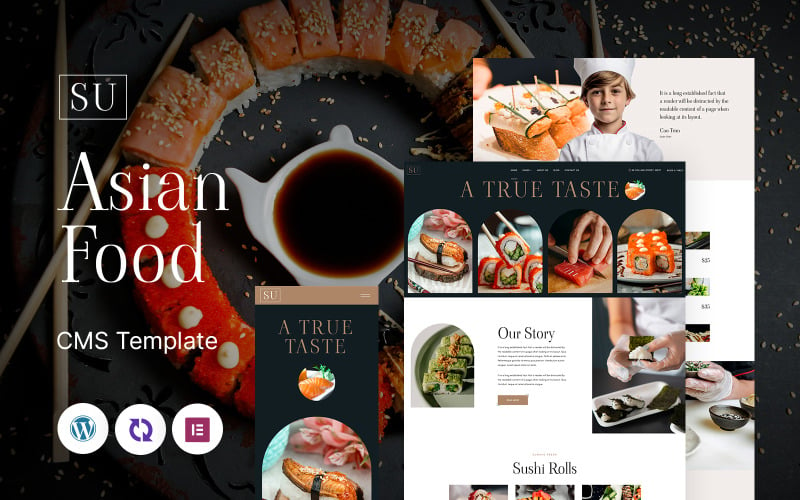 Su - Sushi And Asian Food Multipurpose Responsive WordPress Theme