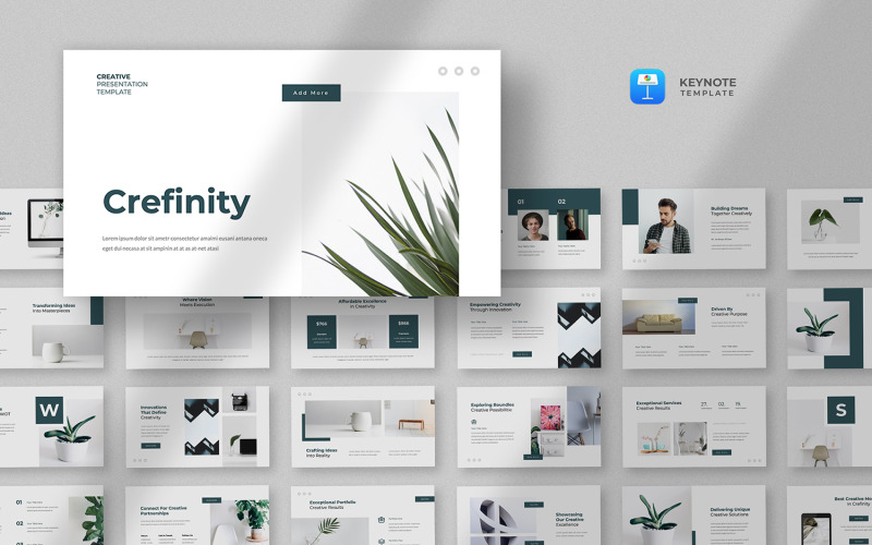 Crefinity - Minimalist Creative Keynote Template