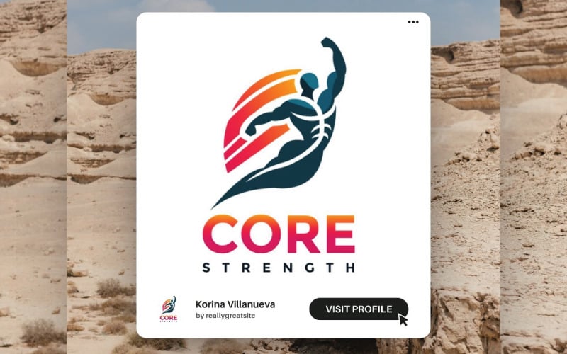 Energetic Fitness Logo Design for Sports, Gyms, and Personal Trainers