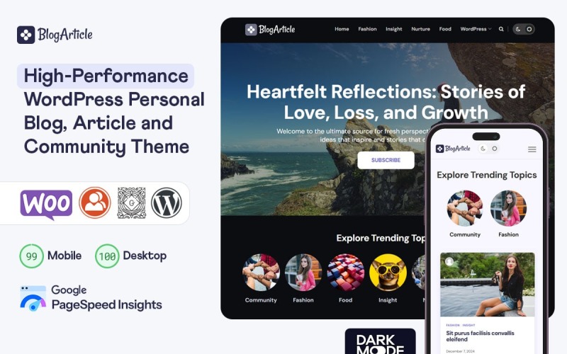 BlogArticle - Het ultieme multifunctionele WordPress-thema voor blogs, nieuws en communities