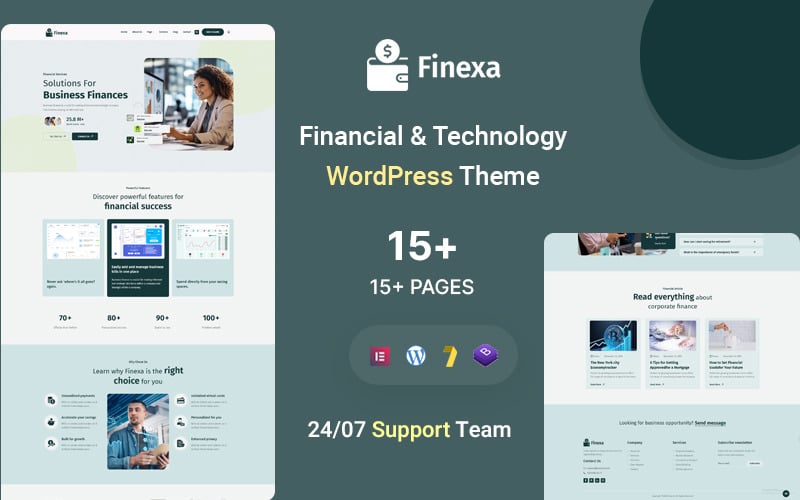 Finexa – Business Financial & Technology WordPress Theme