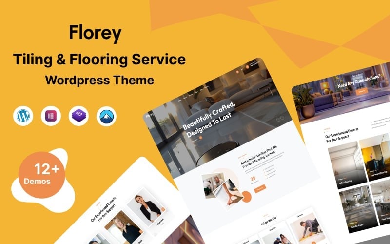 Florey - Tiling & Flooring Services WordPress Theme