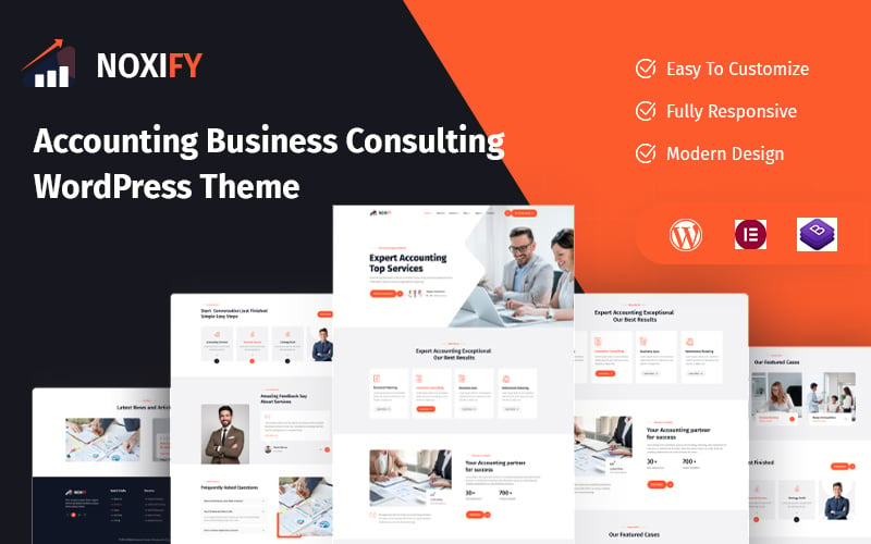 Noxify – Tema de WordPress para consultoría de negocios contables