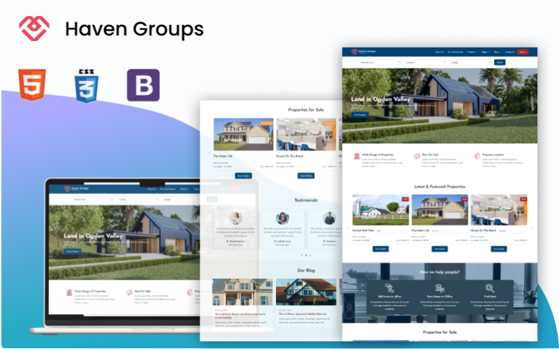 Real Estate Multipage HTML Website Template