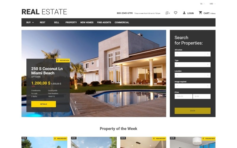 Real Estate Business PrestaShop Teması