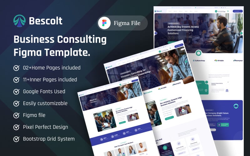 Bescolt - Modello Figma per consulenza aziendale