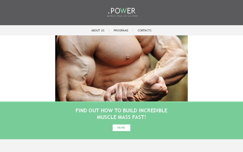 Bodybuilding Responsive Nieuwsbrief Template