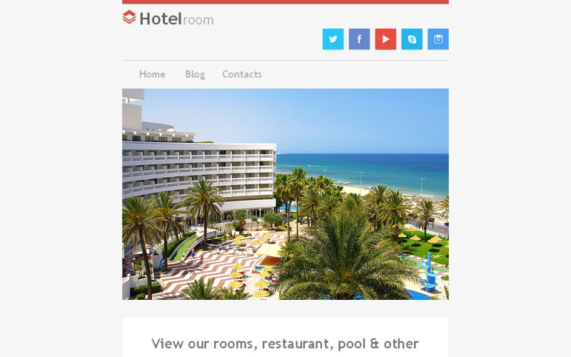 Responsive Newsletter-Vorlage für Hotels