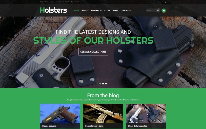 Vásároljon Carry Holster Store WooCommerce témát