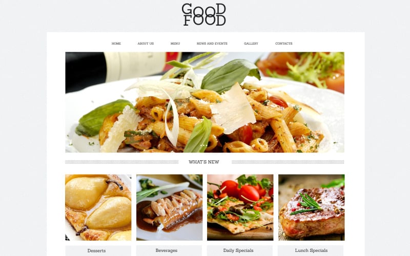 Yummy Food  Drink Cafe Drupal Template