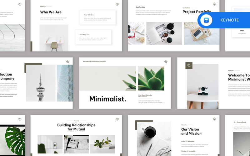 White -  Minimalist Keynote Template