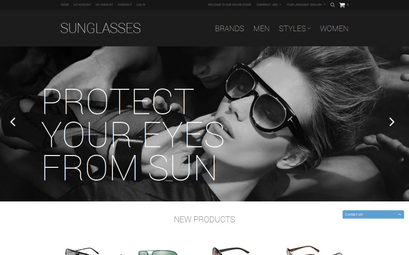 Zonnebrillen Shop Magento Theme