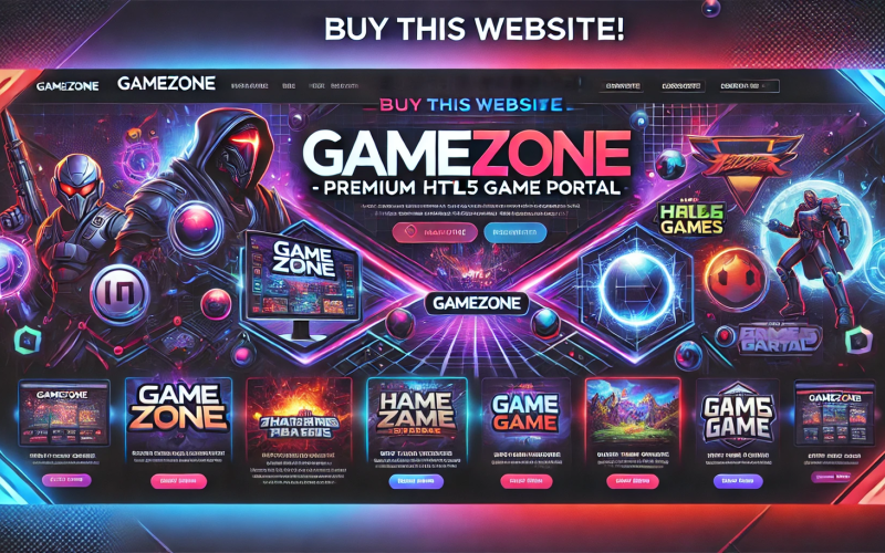 Portal de jogos HTML 5 React Script | Comprar jogos para celular - online | Gamezone