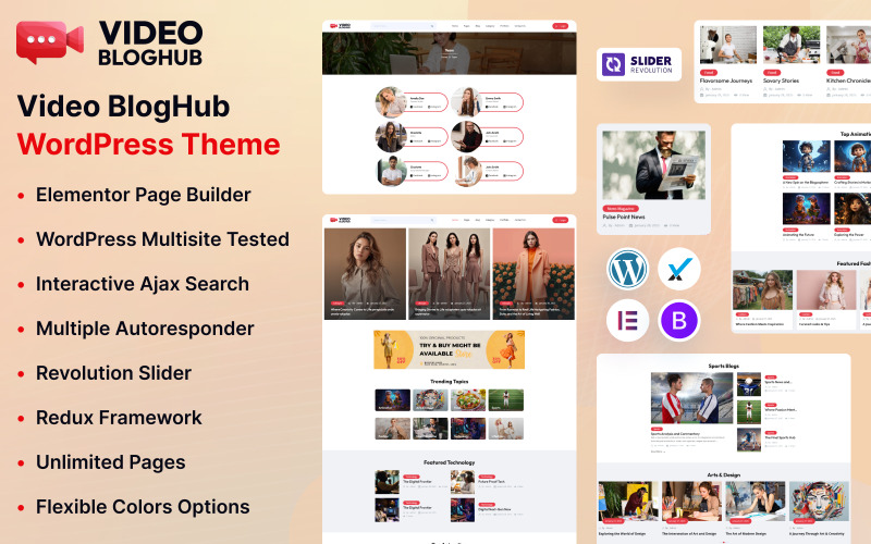 Videó BlogHub WordPress téma