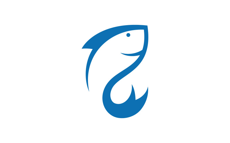 Fish logo icon design vector 0