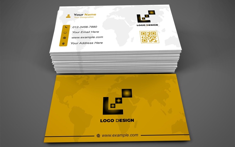 Multipurpose Business Card Template - E-card - Visiting Cards 774